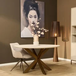 Starfurn - Eettafel Madison - Beige - 130x130x76 cm
