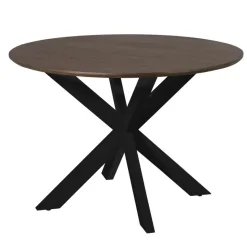 Starfurn - Eettafel Madison - Zwart - 110x110x76 cm