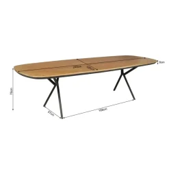 Starfurn - Eettafel RichWood - Bruin - 100x240x76 cm