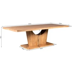 Starfurn - Eettafel Voco - Bruin - 110x240x76 cm