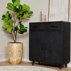 StarFurn - Kabinet kast Omaha - 100 cm - zwart