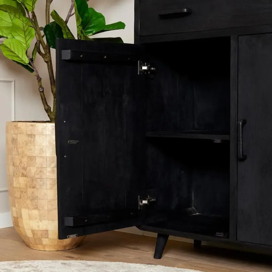 StarFurn - Kabinet kast Omaha - 100 cm - zwart