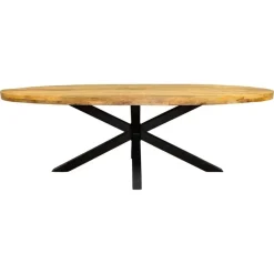 StarFurn - Ovale eettafel Denver - 160 cm - naturel