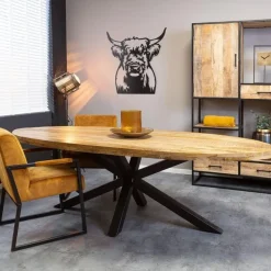 StarFurn - Ovale eettafel Denver - 160 cm - naturel