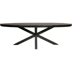 StarFurn - Ovale eettafel Denver - 240 cm - zwart