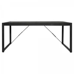 StarFurn - Rechthoekige eettafel Boaz - 220 cm - zwart