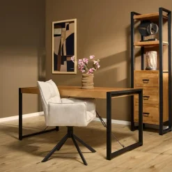 StarFurn - Rechthoekige eettafel Boaz - 140 cm - naturel