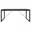 StarFurn - Rechthoekige eettafel Boaz - 180 cm - zwart