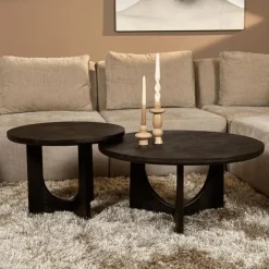 StarFurn - Salontafel Guus - zwart - 60 cm