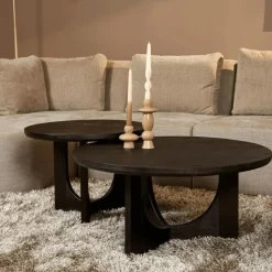 StarFurn - Salontafel Guus - zwart - 60 cm