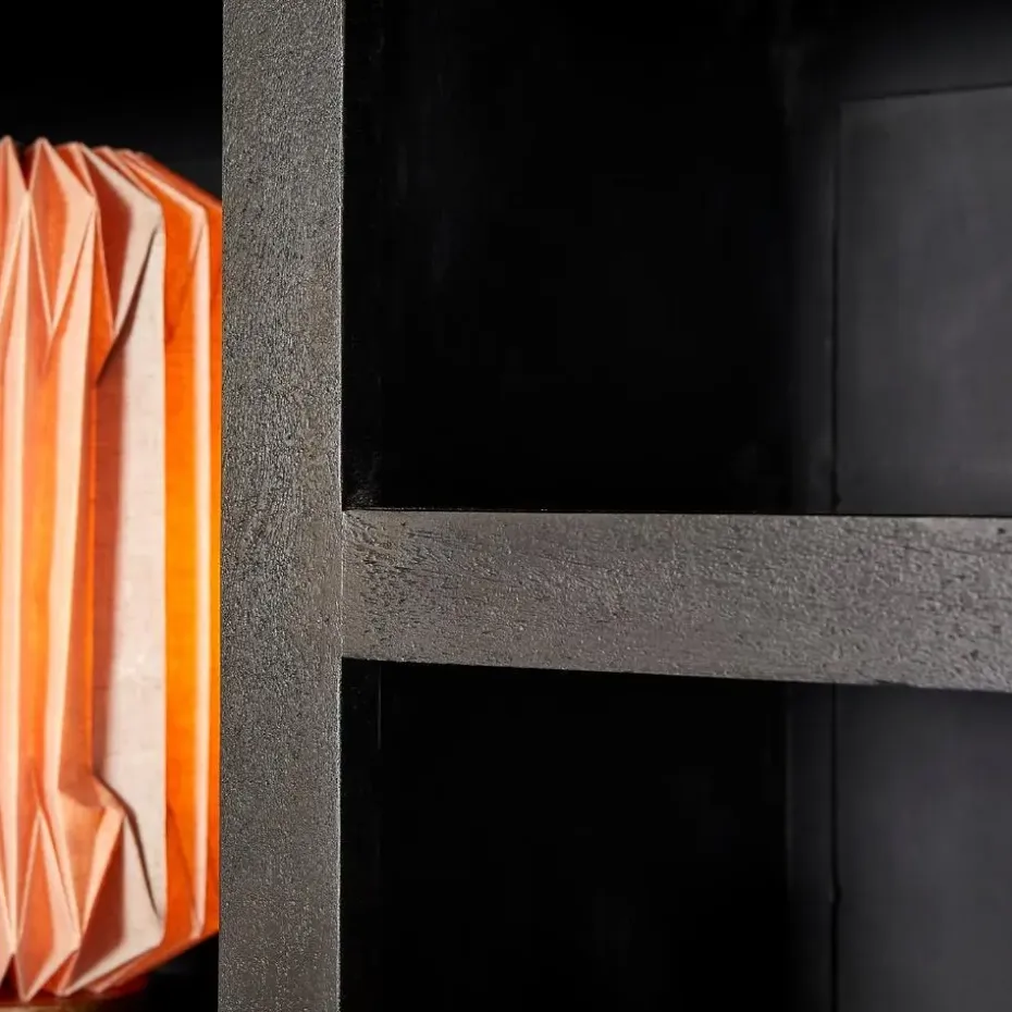 StarFurn - Vakkenkast Brussel XL 160 cm - zwart