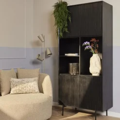 StarFurn - Vakkenkast Madison 90 cm - zwart
