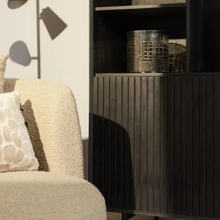 StarFurn - Vakkenkast Madison 90 cm - zwart