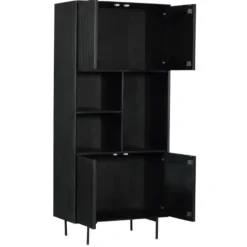 StarFurn - Vakkenkast Madison 90 cm - zwart