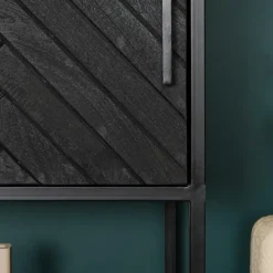 StarFurn - Vakkenkast New York Supreme XXL - 160 cm - zwart