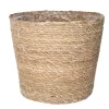 Steege Plantenpot - beige - gevlochten zeegras - 22 x 19 cm
