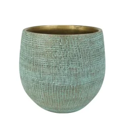 Steege Plantenpot - moderne look - blauw - 22 x 20 cm