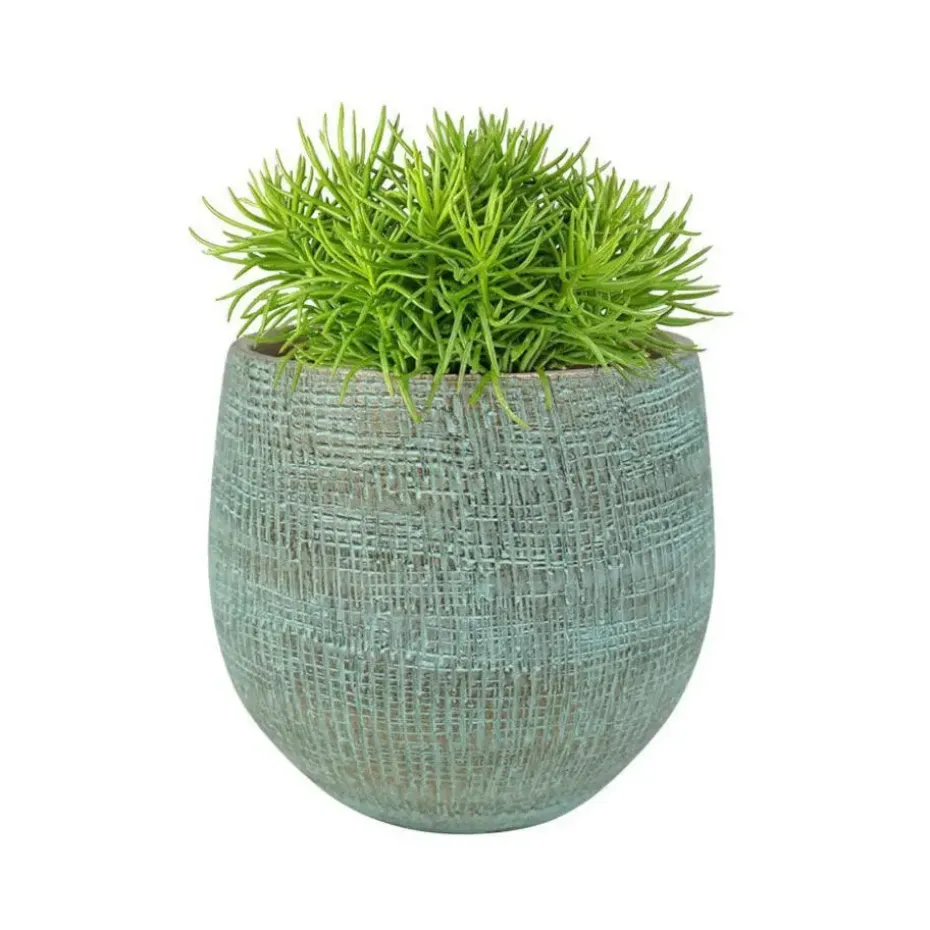 Steege Plantenpot - moderne look - blauw - 22 x 20 cm