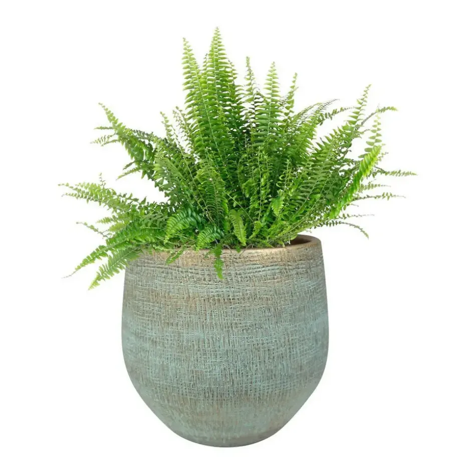 Steege Plantenpot - moderne look - blauw - 31 x 28 cm