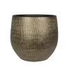 Steege Plantenpot - modern design - goudkleurig - 32 x 36 cm