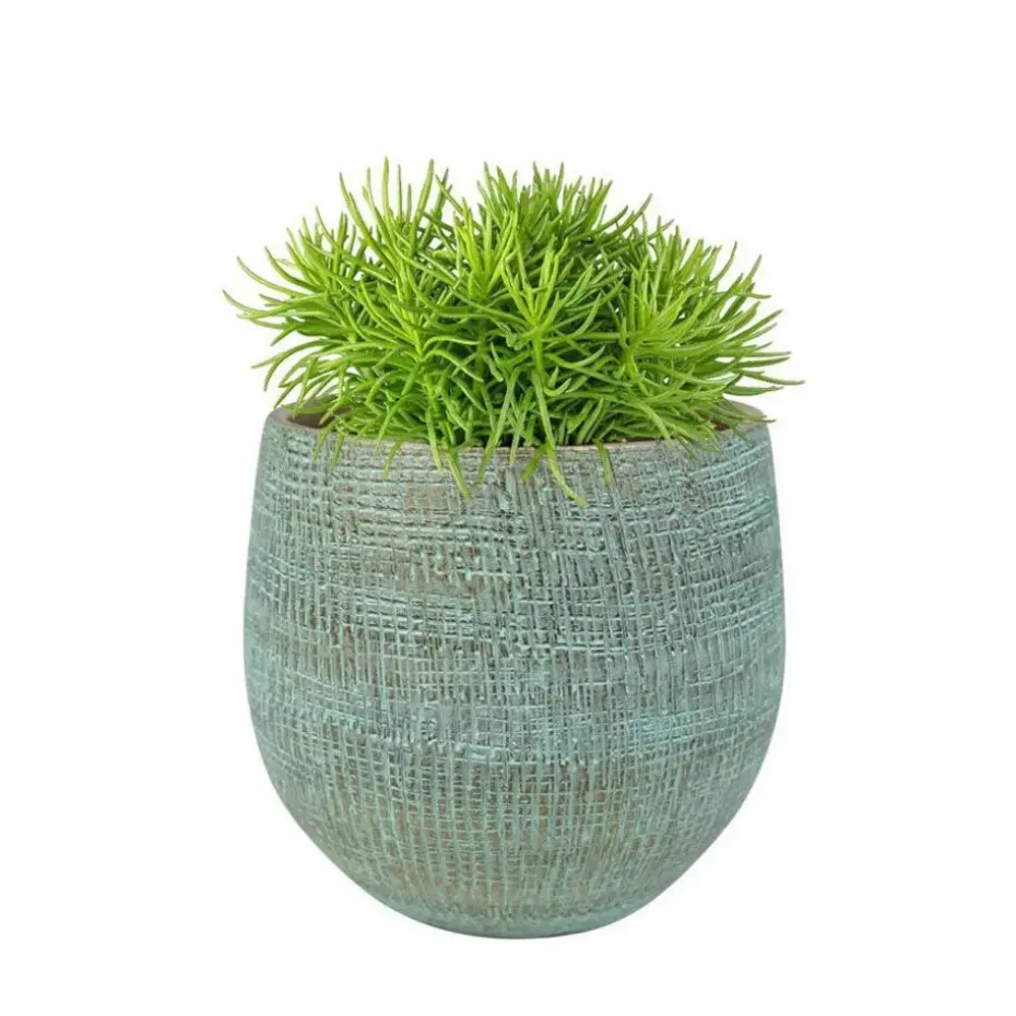 Steege Plantenpot - moderne look - blauw - 18 x 16 cm
