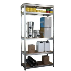 Stellingkast / Magazijnstelling - Zilver - 5 planken