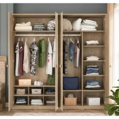 Stockholm 4 deurs kledingkast kinderkamer