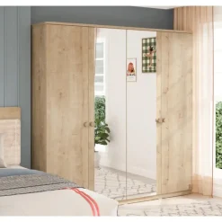 Stockholm 4 deurs kledingkast kinderkamer
