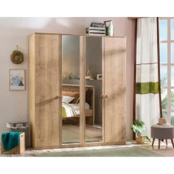 Stockholm 4 deurs kledingkast kinderkamer