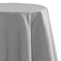 Stof Textiles Tafelkleed - Dia 180 cm - grijs - Tafellaken