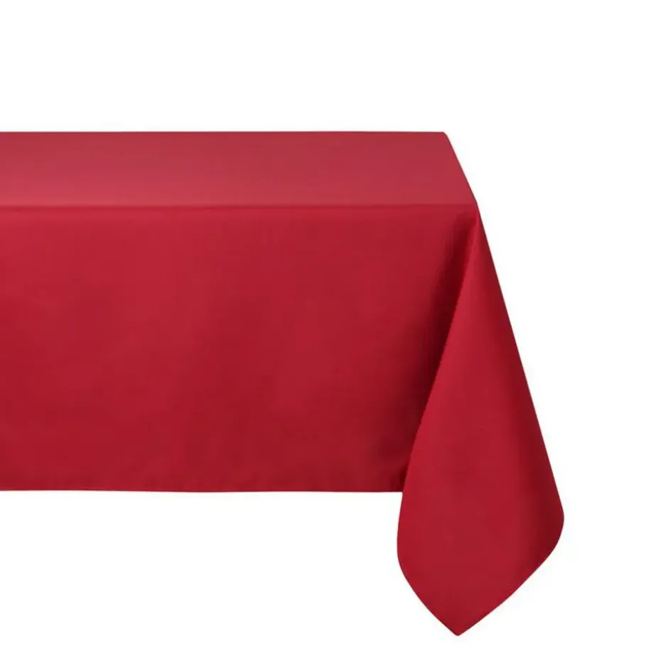 Stof Textiles Tafelkleed - 145 x 200 cm - rood - Tafellaken
