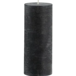 Stompkaars rustiek - zwart - 17xØ7 cm