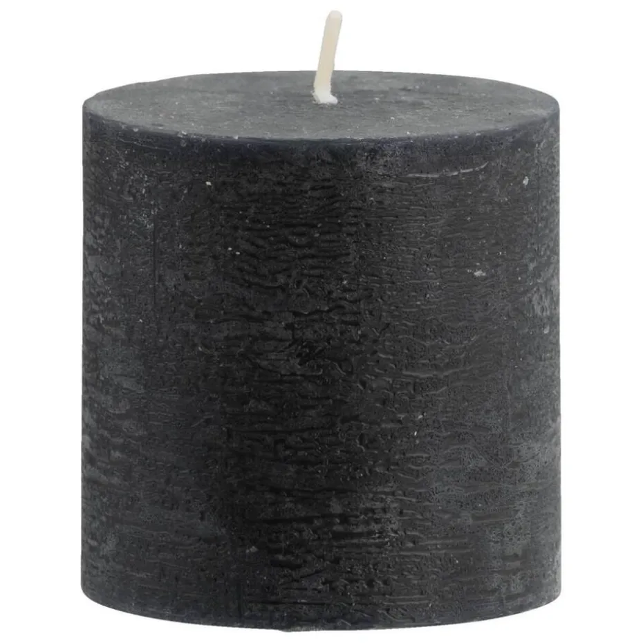 Stompkaars rustiek - zwart - 7xØ7 cm