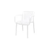 Stripe stapelbare tuinstoel - Wit