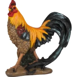 Sunnydays Tuin decoratie Haan/kippen beeld - 34 x 36 cm - buiten