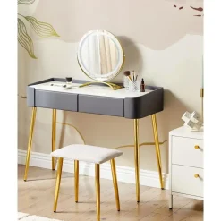 SURIN - Kaptafel - Grijs - MDF