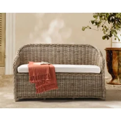 SUSUA - Tuinbank - Gebroken wit - 150 cm - Rotan