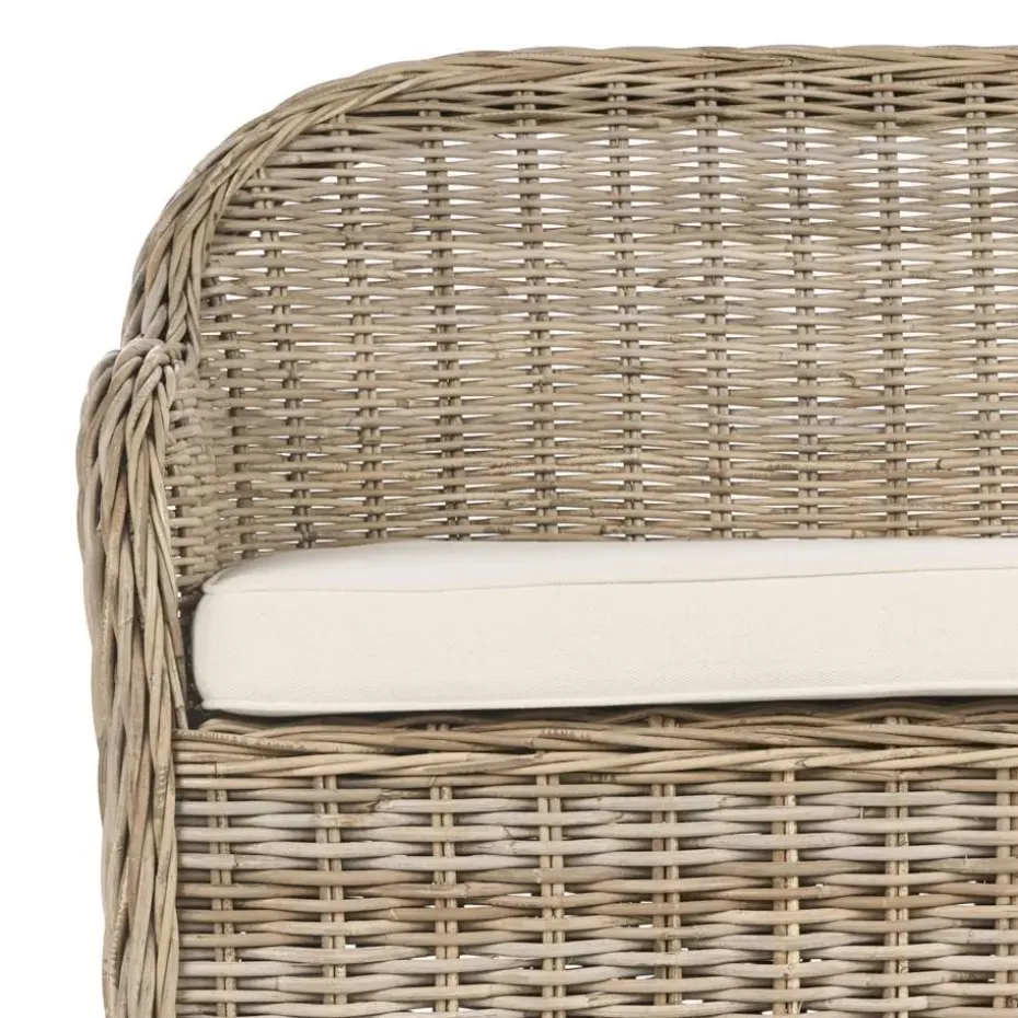 SUSUA - Tuinbank - Gebroken wit - 150 cm - Rotan