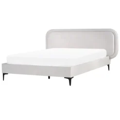 SUZETTE - Tweepersoonsbed - Lichtgrijs - 140 x 200 cm - Polyester