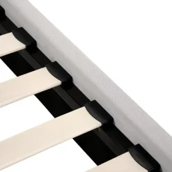 SUZETTE - Tweepersoonsbed - Lichtgrijs - 140 x 200 cm - Polyester