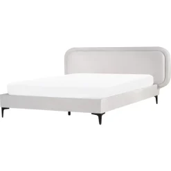 SUZETTE - Tweepersoonsbed - Lichtgrijs - 160 x 200 cm - Polyester
