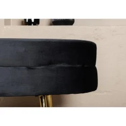 Svea - Axel hocker - velvet - zwart