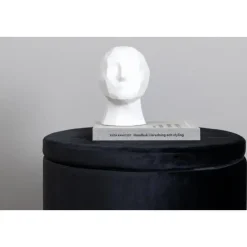 Svea - Blaze poef - velvet - zwart