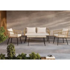 Svea - Cem loungeset - naturel - rattan