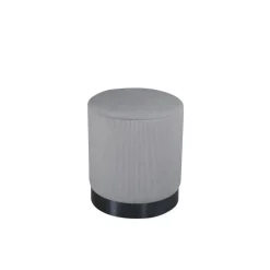 Svea - Cleo poef - rib - grijs