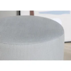 Svea - Cleo poef - rib - grijs