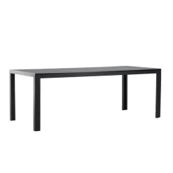 Svea - Farid tuintafel - 205 x 90 x 74 cm - zwart