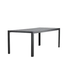 Svea - Farid tuintafel - 205 x 90 x 74 cm - zwart