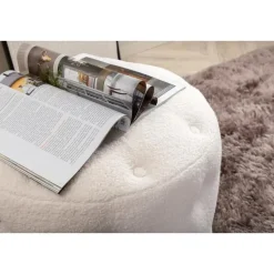 Svea - Juno hocker - teddy - wit