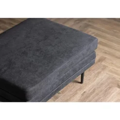 Svea - Kira hocker - linnen - zwart